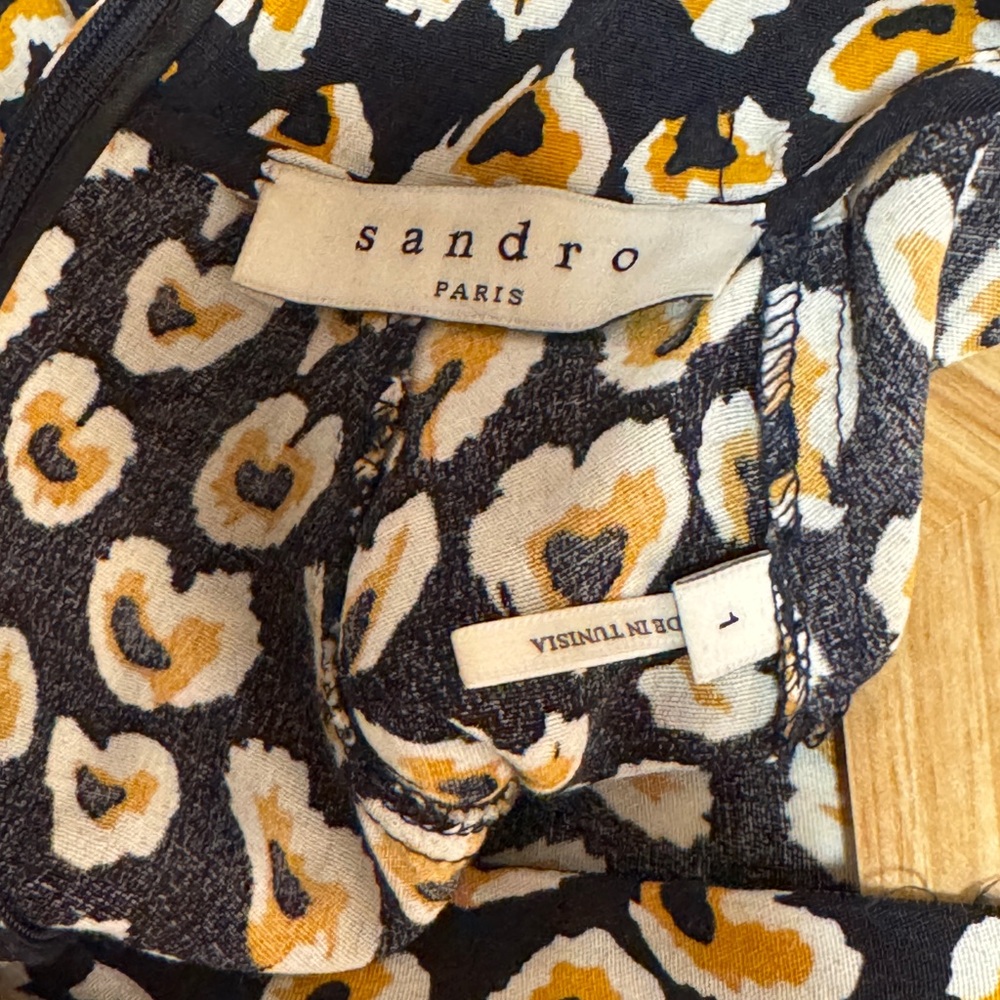 Sandro Abstract Heart Patterned Mini Dress - Picture 11 of 11